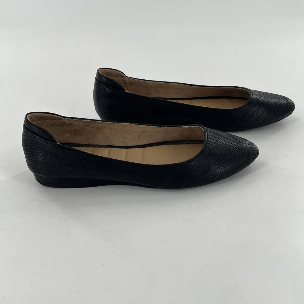 Kelly & Katie Ballet Flat Womens‎ Black 11 M Laser Cut Perfoated Slip On Arlie